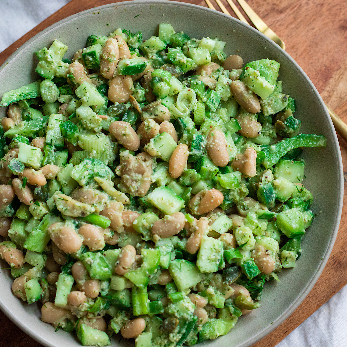 Vegan Dill Pickle White Bean Salad: Your No-Soggy Summer Side